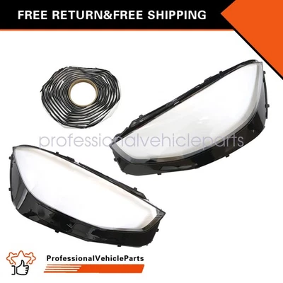 Cubierta de lente de faro para Mercedes-Benz W223 Clase S S400 S500 S580 2020-2023 Foto 1 de 4