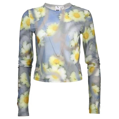 Camisa Pullover PUMA Collina Strada X Cuello Redondo Manga Larga Mujer Amarilla Informal Foto 1 de 3