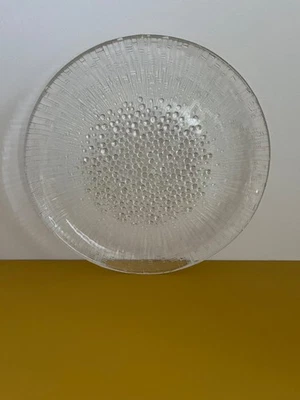 Vintage IITTALA Ultima Thule Glas große Platte 24,5cm Tapio WIRKKALA Finnland '68 - Bild 1 von 4