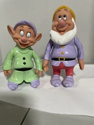 BRANCA DE NEVE E OS SETE ANÕES 6" DOPEY e FIGURAS FELIZES 1992 MATTEL - Imagem 1 de 2