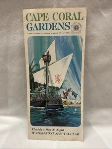 Cape Coral Gardens- Vintage 1965 Ft. Myers, Cape Coral Florida Travel Brochure - Picture 1 of 10