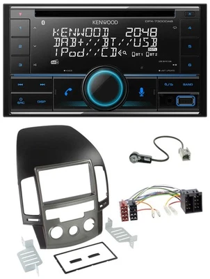 Kenwood CD 2DIN DAB USB MP3 Bluetooth Autoradio für Hyundai i30 (ab 08) - Bild 1 von 4