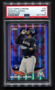 2013 Topps Chrome Marcell Ozuna Refractor PSA 9 #33 RC - Bild 1 von 2