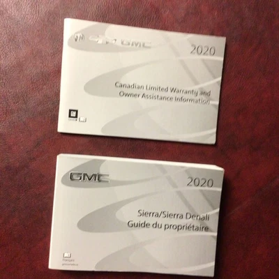 GMC SIERRA 1500 2500 3500 2020 + Denali manual del propietario libros franco canadiense todos Foto 1 de 4