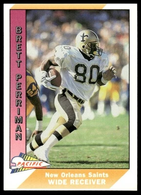 1991 Pacific #335 Brett Perriman New Orleans Saints - Image 1 of 2