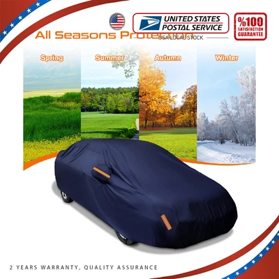 Full Car Cover Car Cover Auto Full Car Cover Outdoor Rain Snow Dust Pwwogulmqdxm - Image 1 of 4