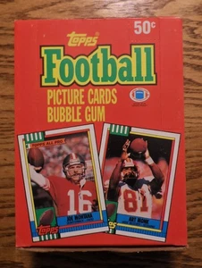 1990 Topps Football Box of 36 Trading Card Packs - Bild 1 von 2
