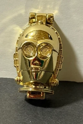 MINI CABEÇA VINTAGE STAR WARS MICRO MÁQUINAS SOMENTE COMO MOSTRADO C-3PO RARA - Imagem 1 de 2