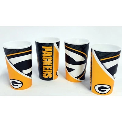 NFL Green Bay Packers Plastic Stadium Cup, 22 oz, Set of 4 Foto 1 de 2