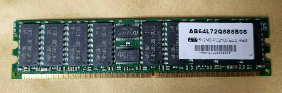 ATP AB64L72R4S8B0S 512MB PC2100 ECC REG Memory RAM - Image 1 of 1