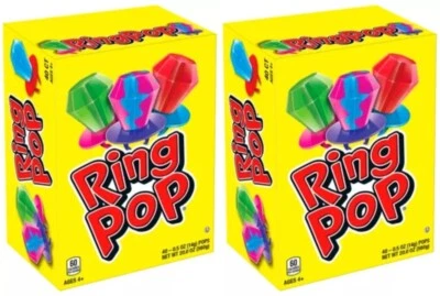 2 PACK - Ring Pop Kosher Bulk Candy Lollipop Variety Party Pack - 40 Count - Image 1 of 4