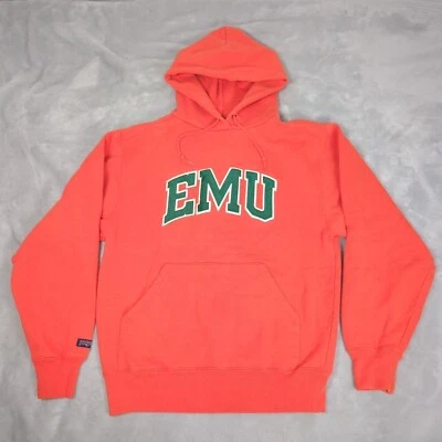Sudadera con Capucha Vintage Eastern Michigan Para Hombre Pequeña Naranja Pullover JanSport Sudadera Foto 1 de 4