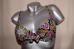 Top bikini ANTIGEL LA MANDALA DES ILES mandala noir 80C 40C NUEVO - Imagen 1 de 3