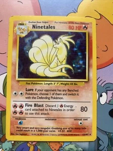 Pokémon TCG Ninetales Base Set 12/102 Holo Shadowless Holo Rare - Picture 1 of 4