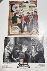 2 AUTOGRAPHED PROMOS Superchick B&W Picture & Color Magazine Page from 2006! - Bild 1 von 3