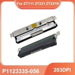 Cabezal de impresión 100 % genuino Zebra genuino P1123335-056 203 ppp para ZT111 ZT231 ZT231R - Imagen 1 de 4