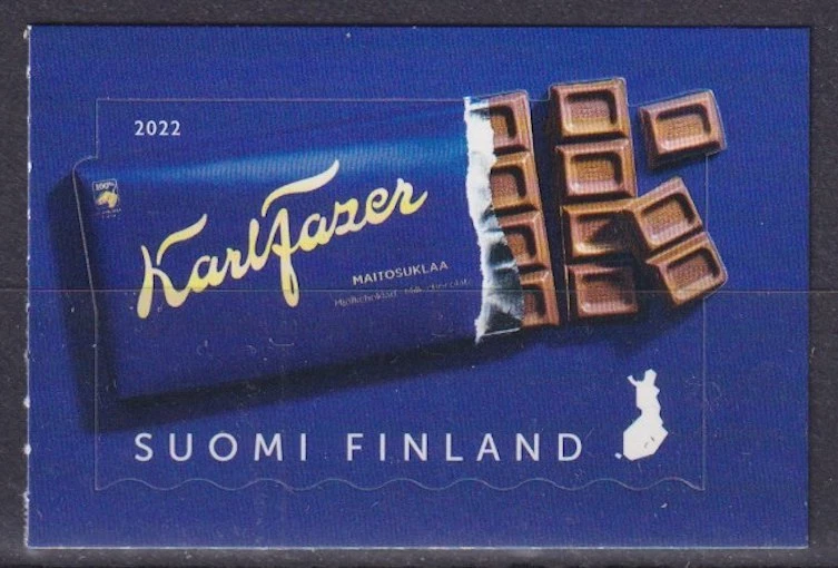 Finlandia 2022 Gastronomía, Chocolate, Fazer Blue MNH** Foto 1 de 1