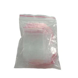 100 bolsas de plástico con cremallera carteras 4-15 cm delgadas de plástico no aptas para alimentos - Imagen 1 de 10