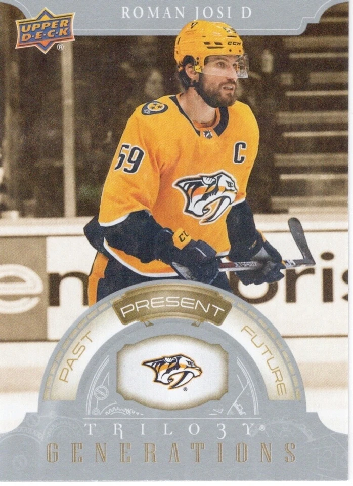 22-23 2022-23 UD Trilogy Roman Josi Generations #TG-10B Predators - Image 1 of 1