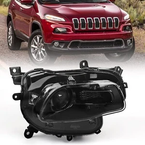JEEP CHEROKEE 2014-2018 Headlight Assembly Right Sides Replacement Halogen type - Picture 1 of 6