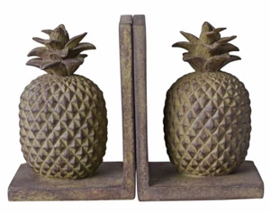 Ananas Figur Buchstützen 2er Set Pineapple Buchständer Skulptur Urban Jungle  - Bild 1 von 6