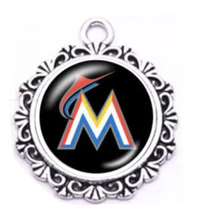 Baseball Charm For DIY Projects, Round Charm - Picture 1 of 4