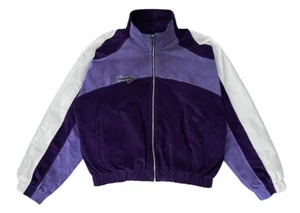 Visionary Club Clothing Radiant Aura Track Jacket Purple Haze Corduroy Oversized - Picture 1 of 4