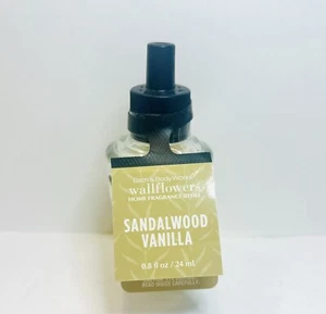 BATH & BODY WORKS WALLFLOWER HOME FRAGRANCE REFILLS SANDALWOOD VANILLA - Picture 1 of 2