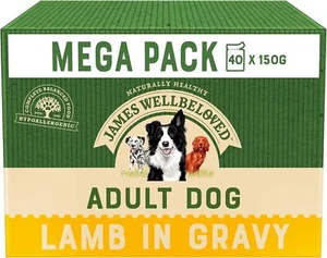 James Wellbeloved Megapack Adult Hund Lamm mit Reis in Soße (40 x 150g) - Bild 1 von 8