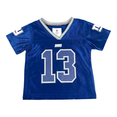 Ropa del equipo de la NFL - Camiseta deportiva de los New York Giants ODELL BECKHAM JR para niñas pequeñas - 2T Foto 1 de 4