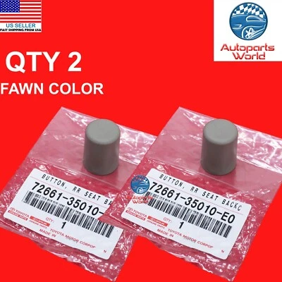 GENUINO TOYOTA 4RUNNER FJ CRUISER xB FAWN ASIENTO TRASERO BLOQUEO JUEGO DE BOTONES DE LIBERACIÓN Foto 1 de 4