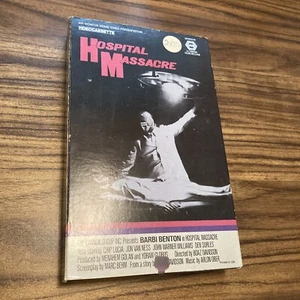 VHS Vintage Hospital Massacre 1981 Cannon Group Barbi Benton RARE HTF - Picture 1 of 4
