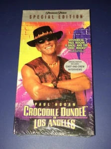 Crocodile Dundee in Los Angeles - Paul Hogan VHS PROMO SCREENER  - NEW SEALED - Picture 1 of 6