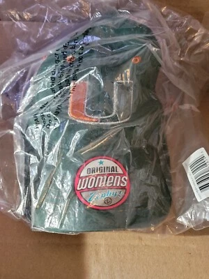 Sombrero ajustable para mujer Miami Hurricanes verde/gris Foto 1 de 4