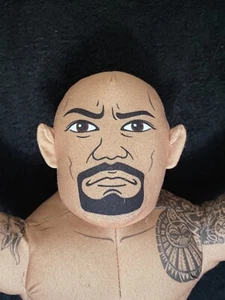 THE ROCK -WWE Wrestling Brawlin Buddies 16" Plush Toy 2012 Mattel Dwayne Johnson - Picture 1 of 5