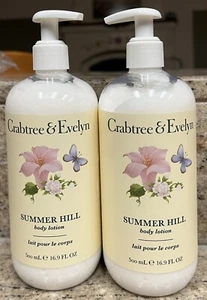 CRABTREE & EVELYN Summer Hill Body Lotion 16.9 Oz Set Of 2 - Picture 1 of 1