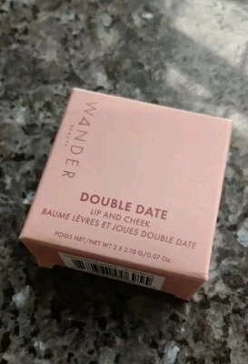 2 Wander Beauty Double Date Lip and Cheek Tint Balm - 2.10g Honeymoon/Swipe