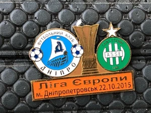 PINS BADGE FOOTBALL SOCCER ASSE SAINT ETIENNE VS FK Dnipro 2015 - Picture 1 of 1