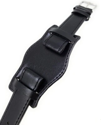 UHR-BAND Correa de reloj correa de reloj negra 18 20 22 24 mm con base / 133