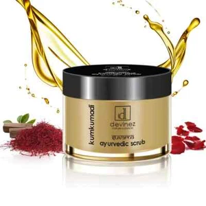Devinez Suvarna Ayurvedic Kumkumadi Brightening Face And Anti Ageing Scrub 50 gm - Picture 1 of 5