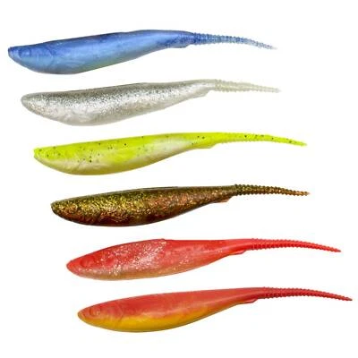 Gummifisch Set Angelset No Action Shad Pelagisch Pin Tail Vertikalangeln Zander - Bild 1 von 4