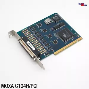 Moxa C104H/PCI 4 Port RS-232 PCI 16809 IO Serial Communication Board Controller - Picture 1 of 4