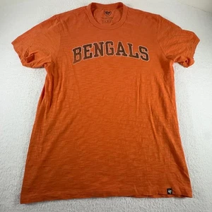 Cincinnati Bengals 47 Brand Shirt Mens L Large Orange Heather Tee - Picture 1 of 3