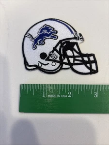 Detroit Lions NFL Football Helmet Embroidered Patch White Helmet - Picture 1 of 1