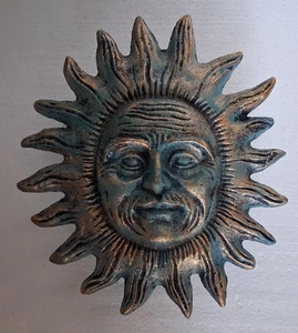 Sun Door Knocker  Cast Iron Conversational Unique - Picture 1 of 2