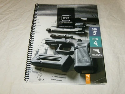 Manual Glock Armorer, Gen. 1 a 5 #EN 04-21, tapa dura usada Foto 1 de 4