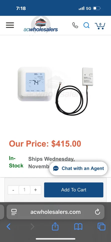 Mitsubishi RedLink MHK2 Wireless Remote Controller with Wireless Receiver New - Image 1 of 1