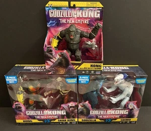 Lot Of 3 Battle Pks Godzilla x Kong New Empire GODZILLA v SHIMO KONG v SKAR  And - Picture 1 of 14