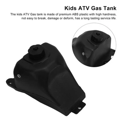 Fuel Gas Tank With Cap ABS Plastic Black For 50cc 70cc 90cc 100cc 110cc 125 OH - Image 1 of 4