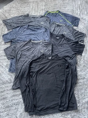 2XL Under Armour Hombre Atlético 6 Camisetas, 1 Manga Larga Heatgear Coldgear Foto 1 de 3